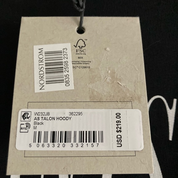 All Saints Black Talon Hoody NWT - Picture 3 of 5